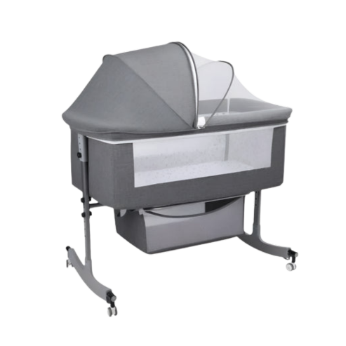 Portable Baby Cradle Cot with Mosquito Net Shield